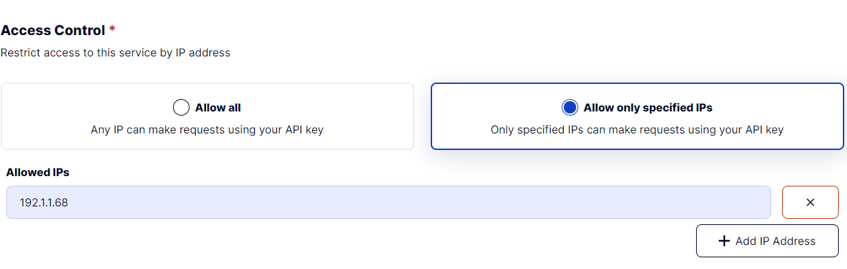 Access Control example